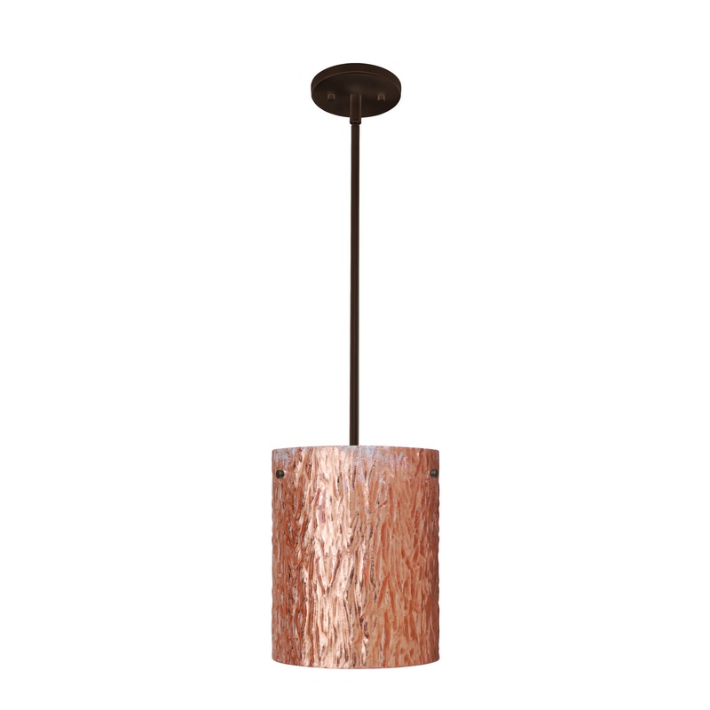 Besa 1TT-4006CS-BR Tamburo One Light Pendant Bronze