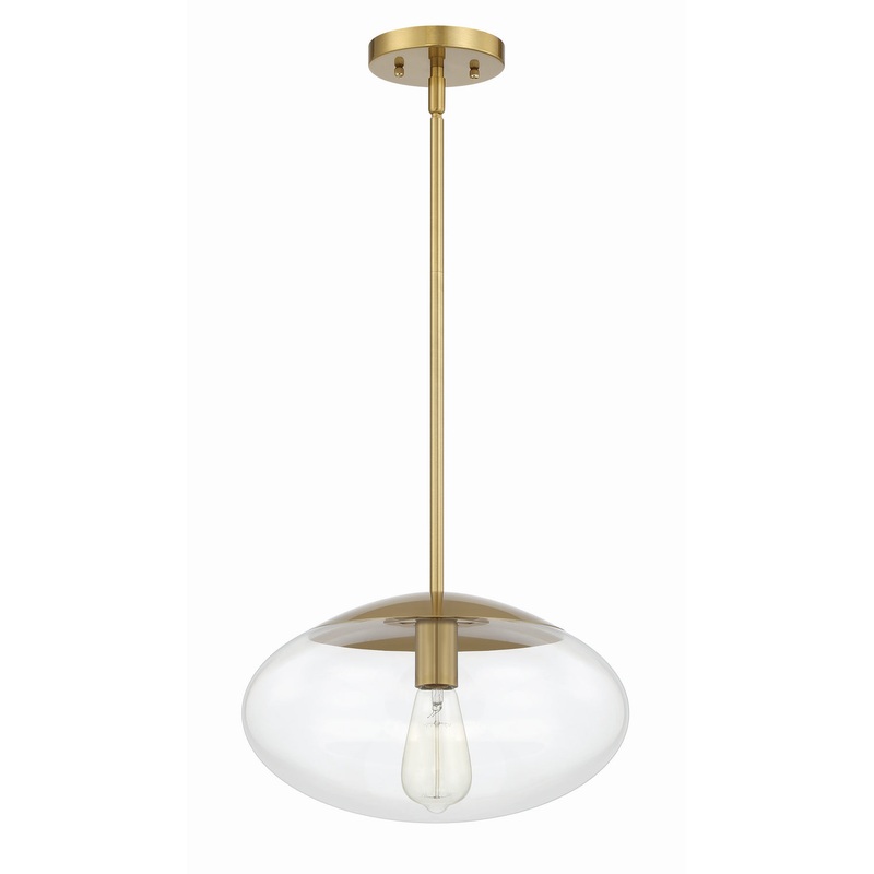 Craftmade 56894-SB Gaze One Light Pendant Satin Brass