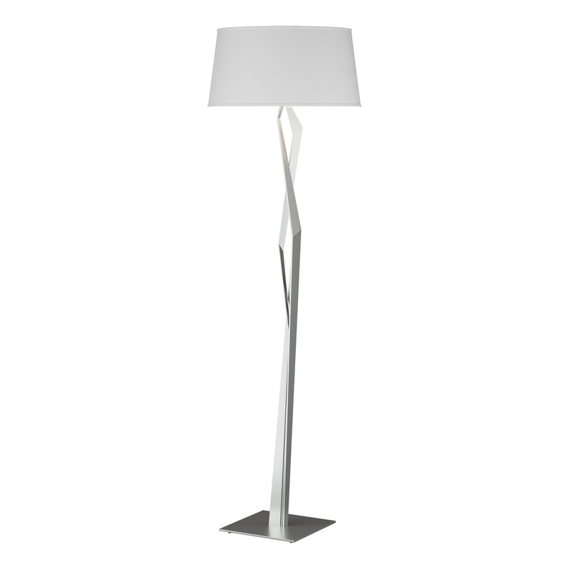 Facet Floor Lamp Vintage Platinum Natural Anna Shade (SF)