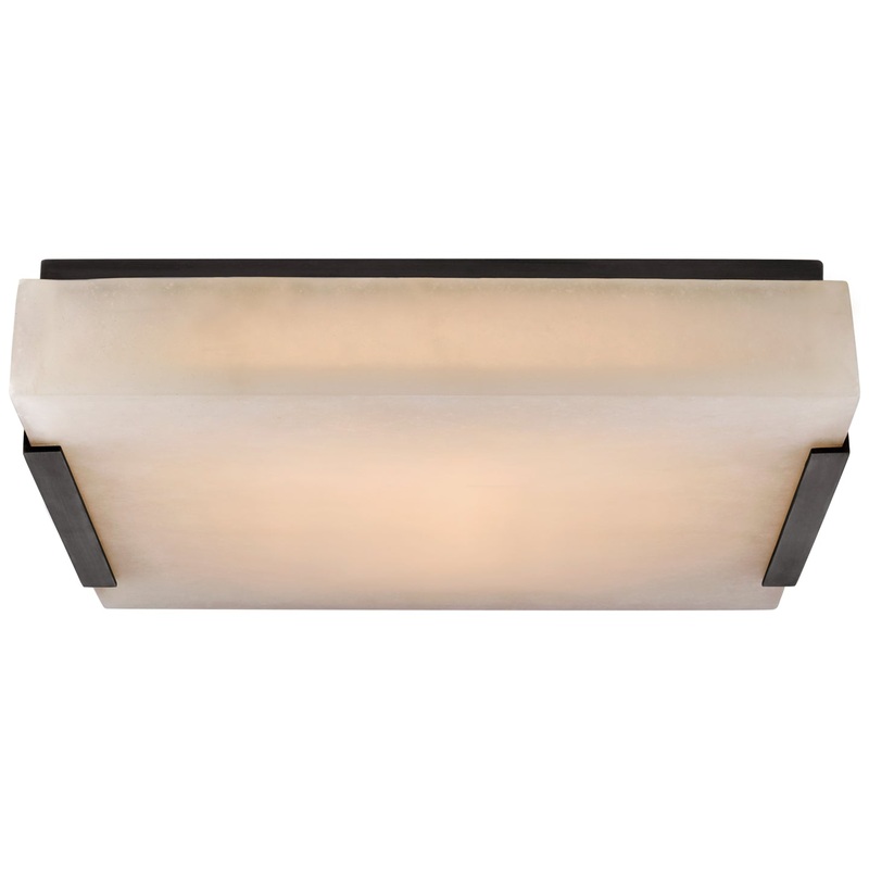 LED Flush Mount from the Covet Collection in Bronze Finish by Visual Comfort Signature