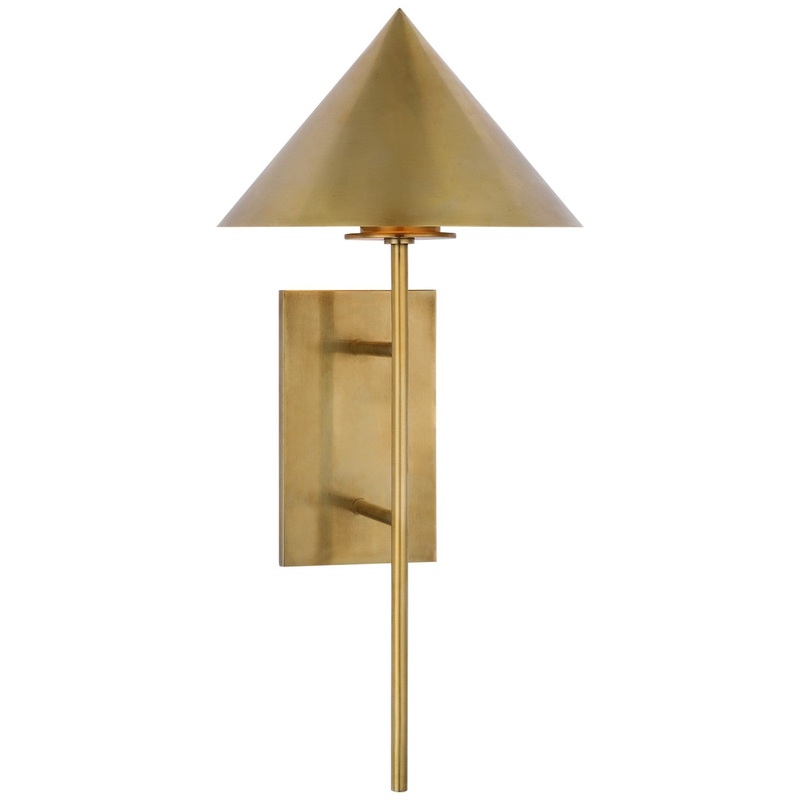 LED Wall Sconce from the Orsay Collection in Hand-Rubbed Antique Brass Finish by Visual Comfort Signature