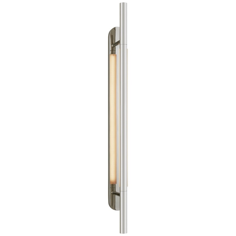 LED Wall Sconce from the Rousseau Collection in Polished Nickel Finish by Visual Comfort Signature