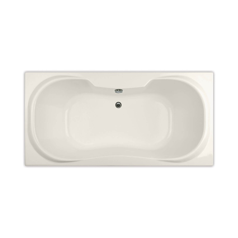 MAAX 101227-000-007-000 Cambridge 72 x 36 Acrylic Drop-in Center Drain Bathtub in Biscuit