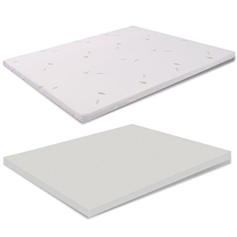 miasuite i sogni italiani Topper CORRETTORE in MEMORYFOAM per Materasso Matrimoniale 170×190 Altezza 5 CM SFODERABILE Aloe Vera