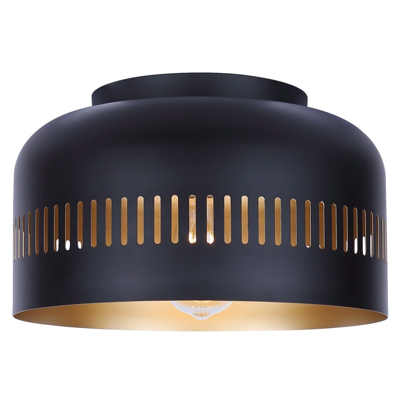 Miles Flush Mount Black