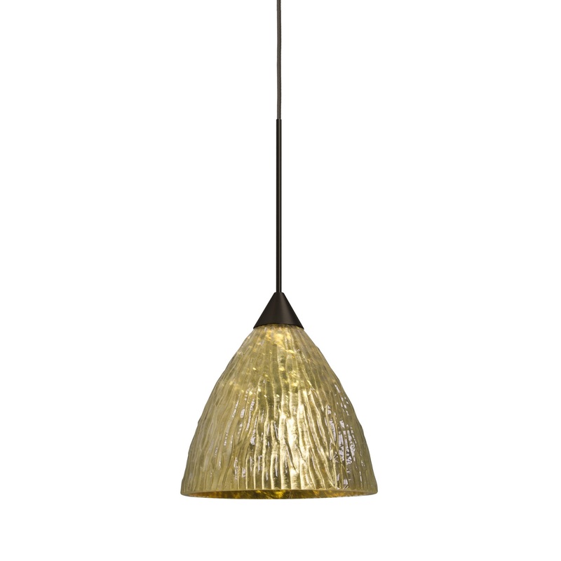 Besa X-EVEGS-LED-BR Eve One Light Pendant Bronze