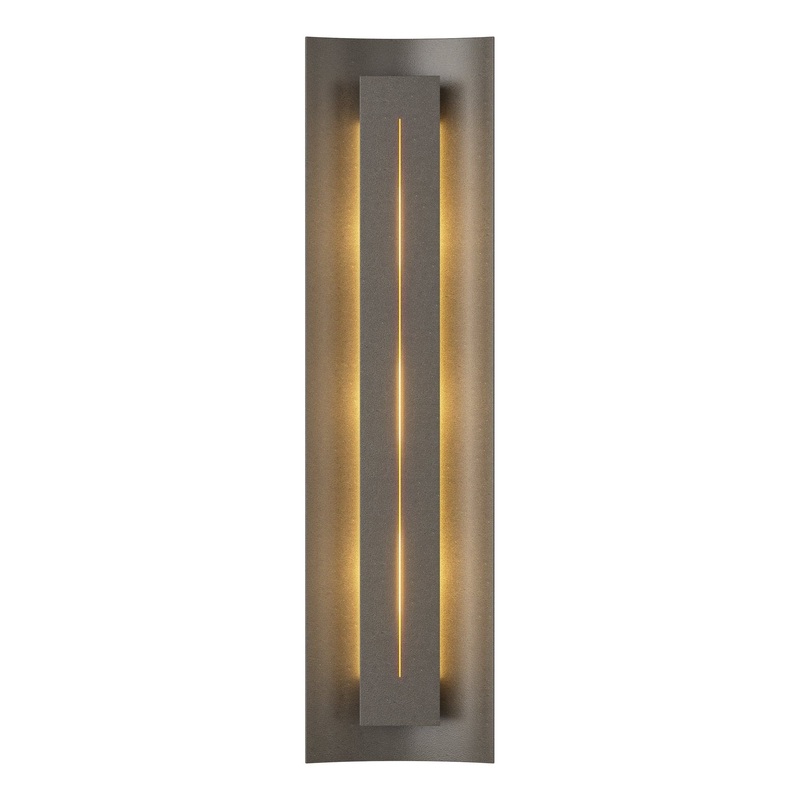 Gallery Sconce Dark Smoke Ivory Art Glass (CC)