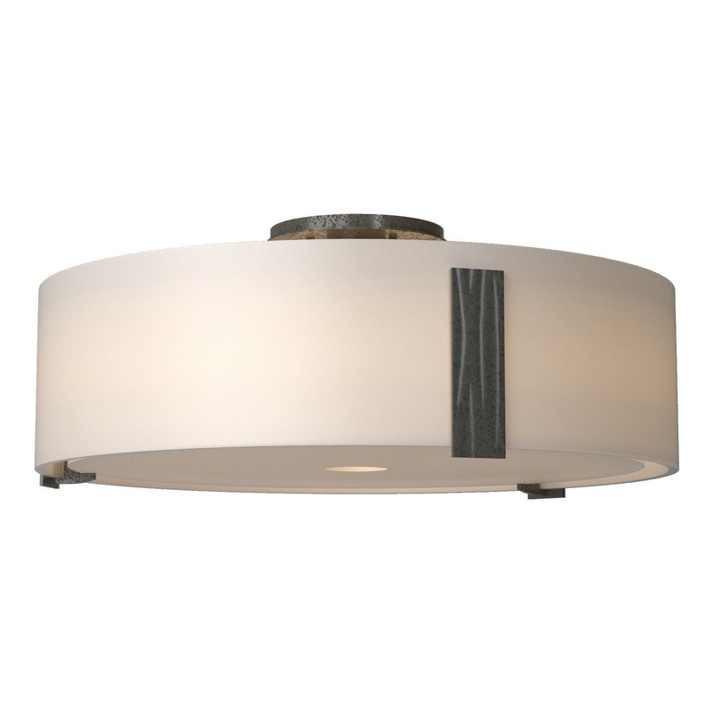 Impressions Large Semi-Flush Natural Iron