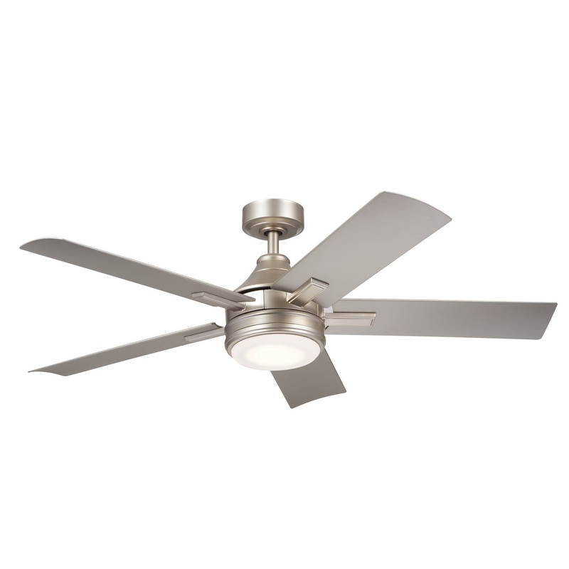 Kichler 310075NI 52″ Ceiling Fan, Brushed Nickel
