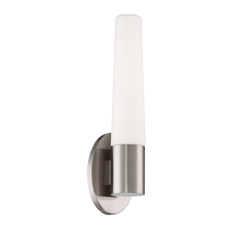 LED Wall & Bath Light from the Tusk Collection in Brushed Nickel Finish by Modern Forms