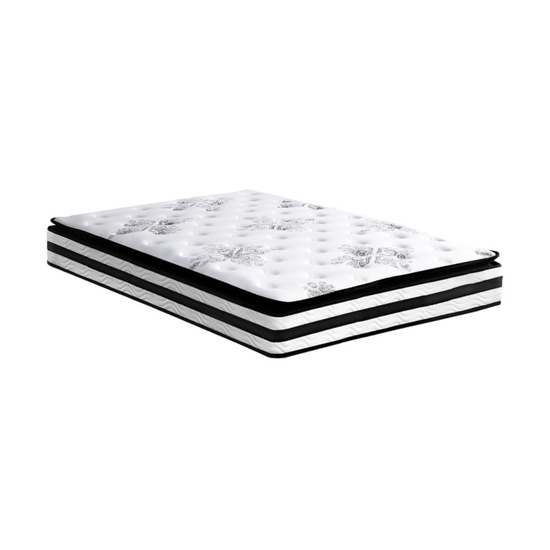 Queen Mattress Breathable Luxury Bed Bonnell Spring Foam Medium Firm 22cm