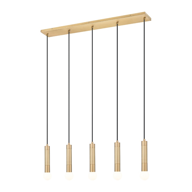 Stari 5-Light Linear Chandelier Modern Gold