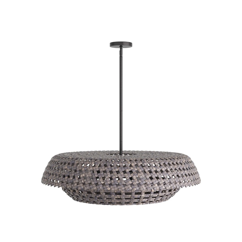 Arteriors DMS08 Valdez Three Light Pendant Dark Gray Washed