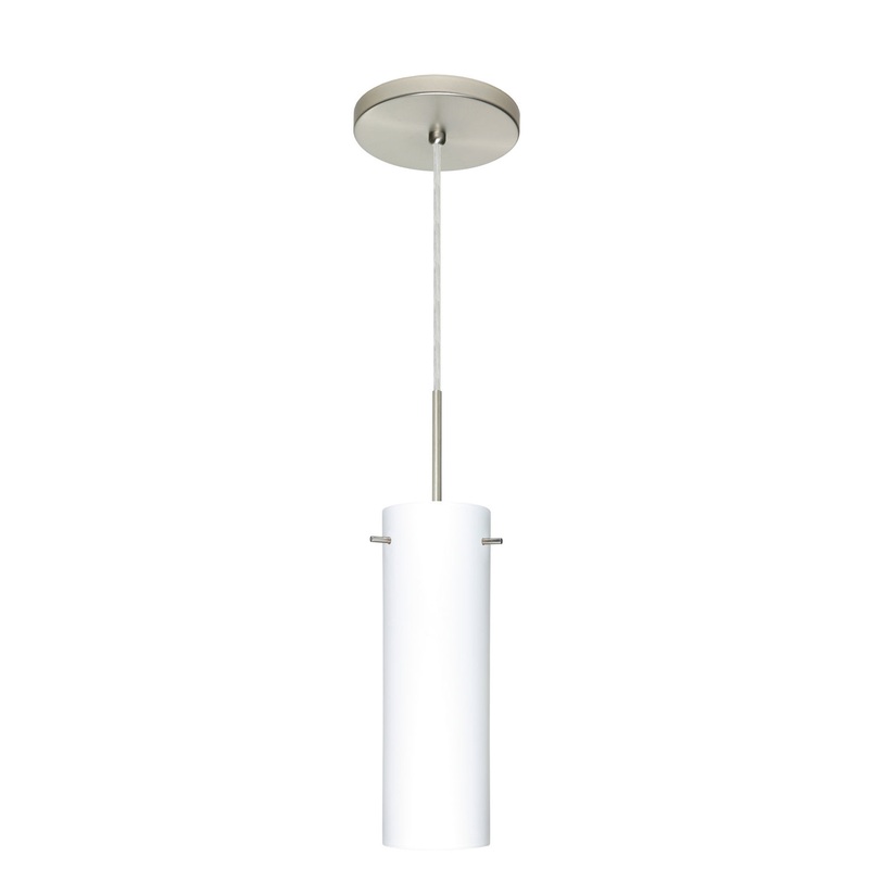 Besa 1BT-493007-LED-SN Copa One Light Pendant Satin Nickel