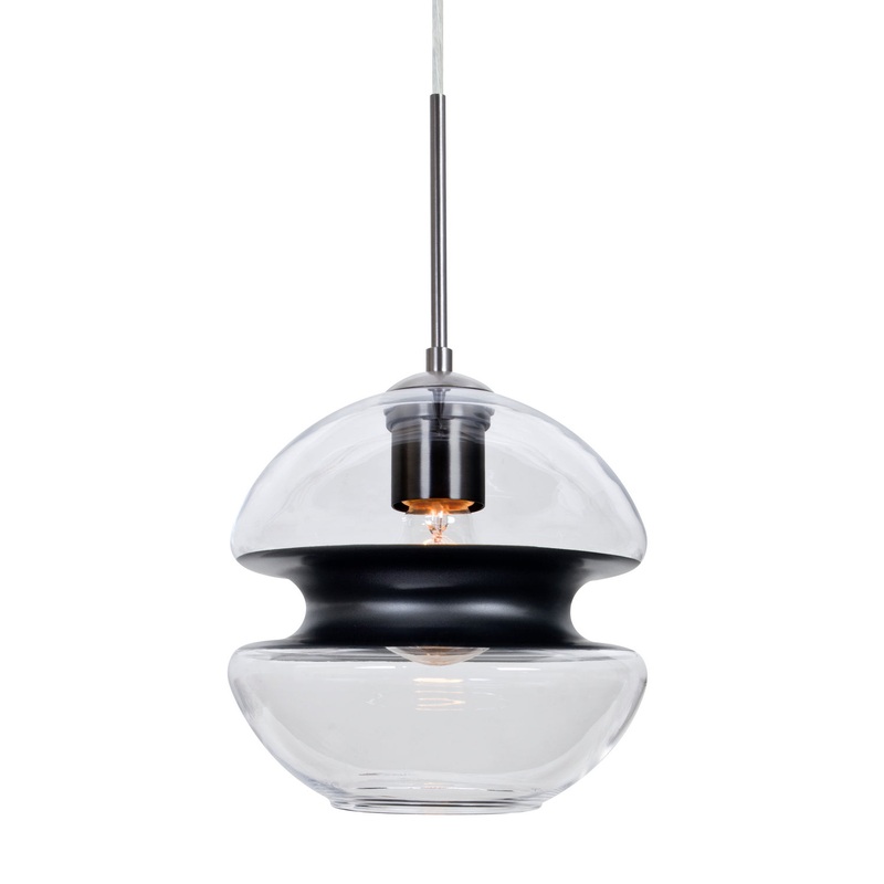 Besa 1JC-HULA8BK-SN Hula 8 One Light Pendant Satin Nickel