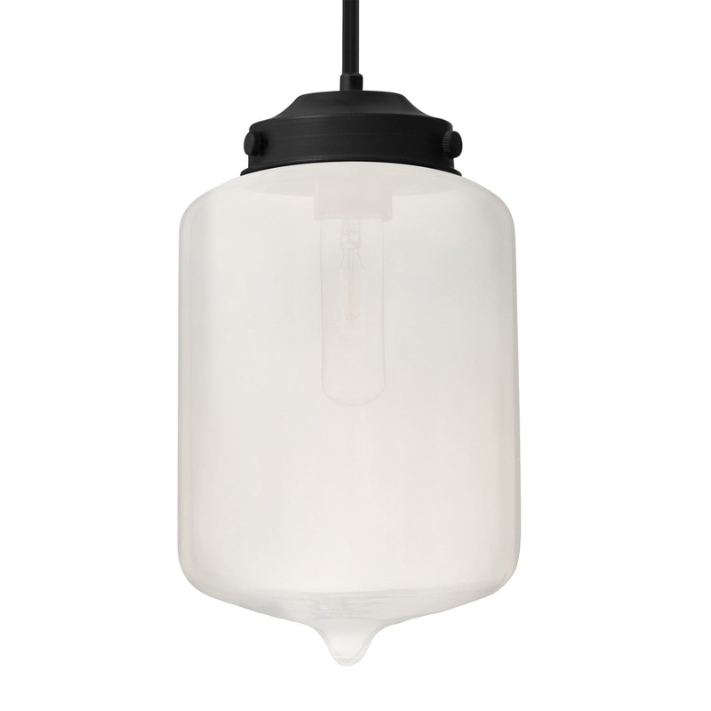 Besa 1TT-OLINFR-BK Besa Olin Pendant One Light Pendant Black