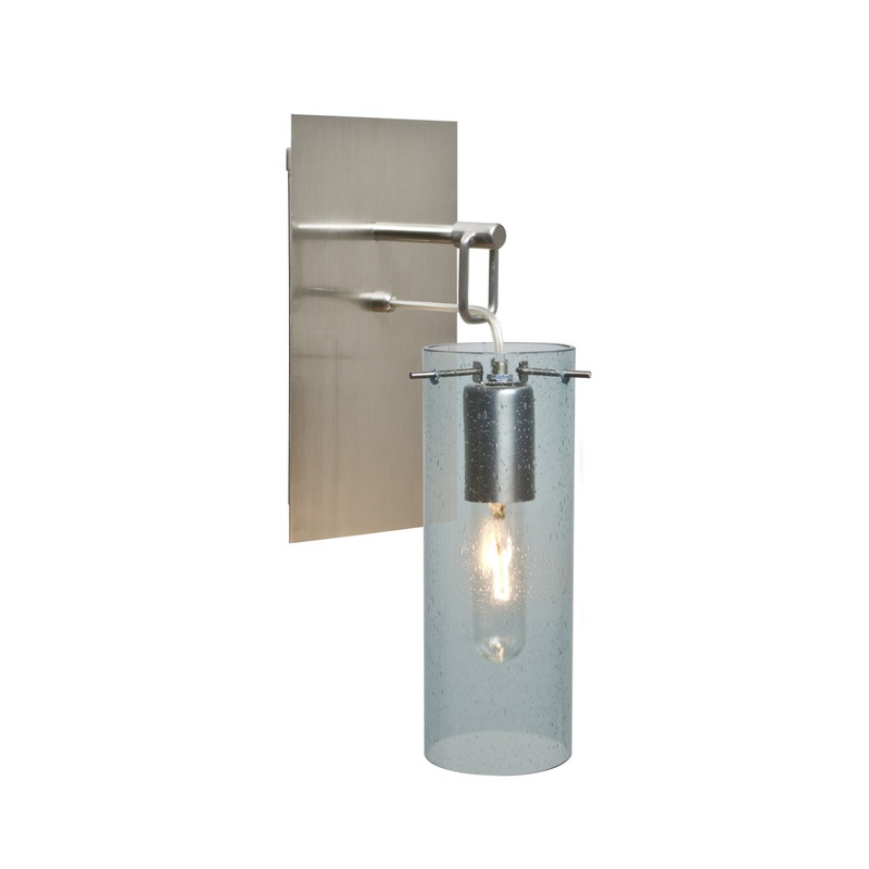 Besa 1WP-JUNI10BL-SN Juni One Light Wall Sconce Satin Nickel