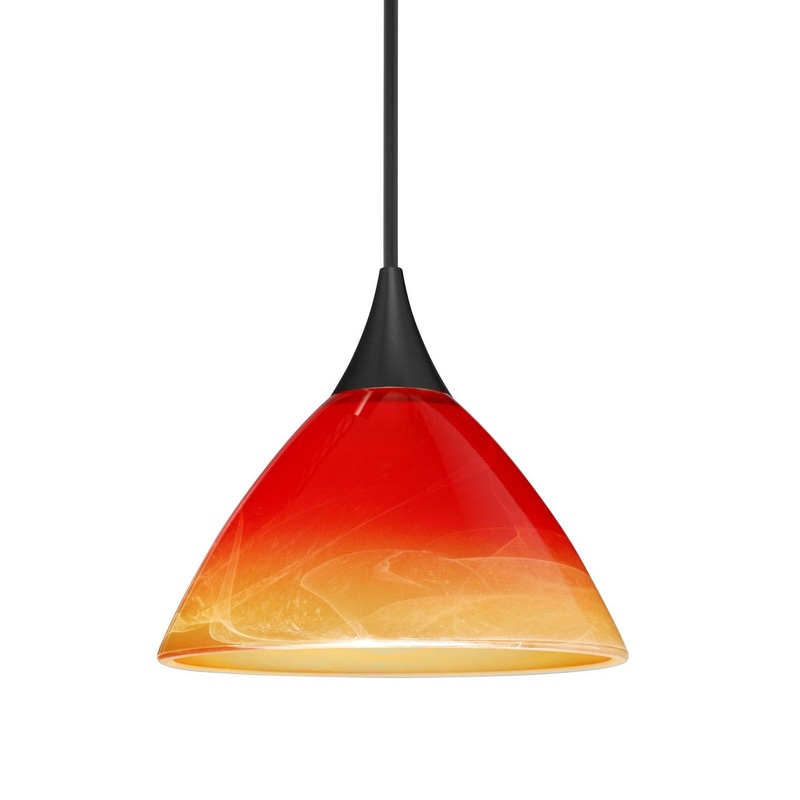 Besa 1XC-1743SL-BK Besa Domi Pendant One Light Pendant Black