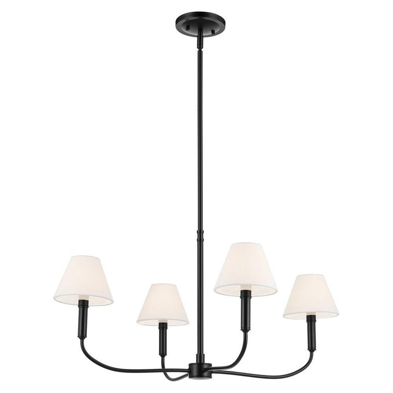 Eadie 30.75″ 4-Light Chandelier Black