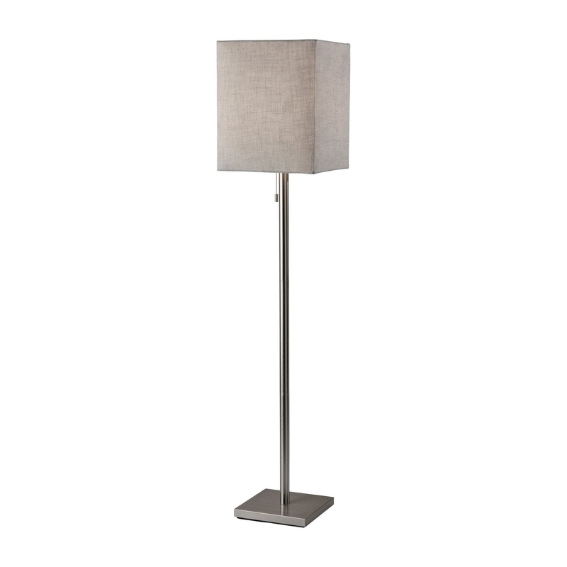 Estelle Floor Lamp Brushed Steel