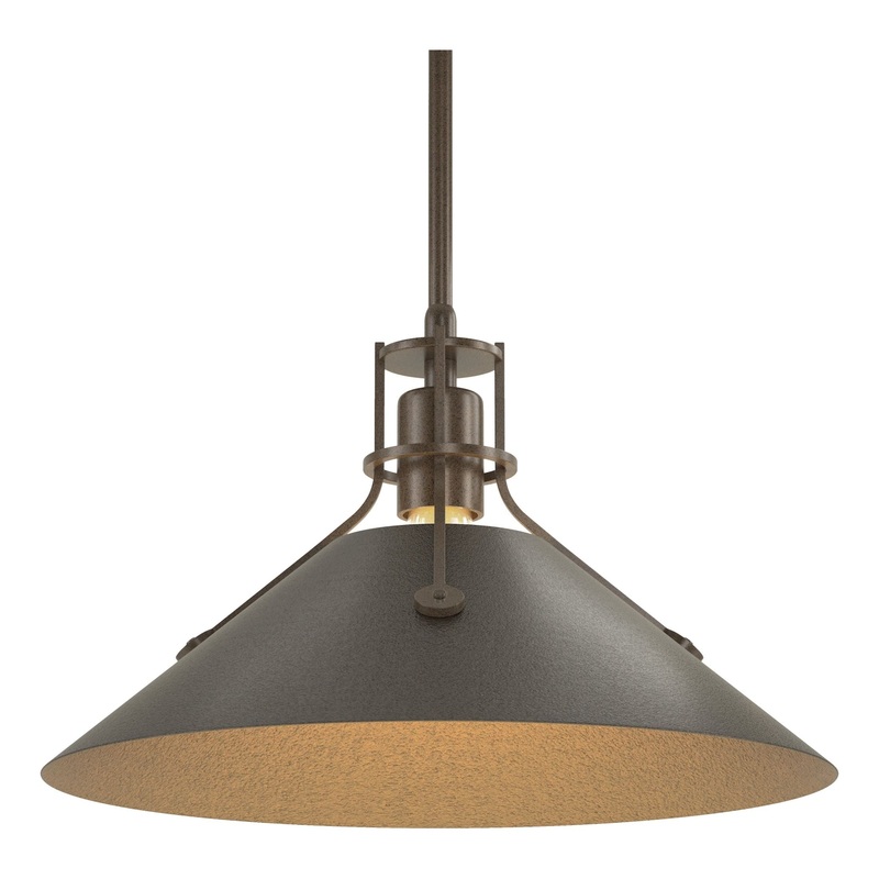 Henry Medium Steel Shade Pendant Bronze Oil Rubbed Bronze