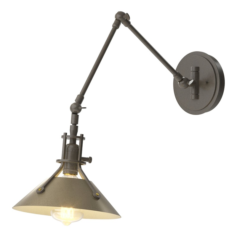 Henry Sconce Dark Smoke Soft Gold