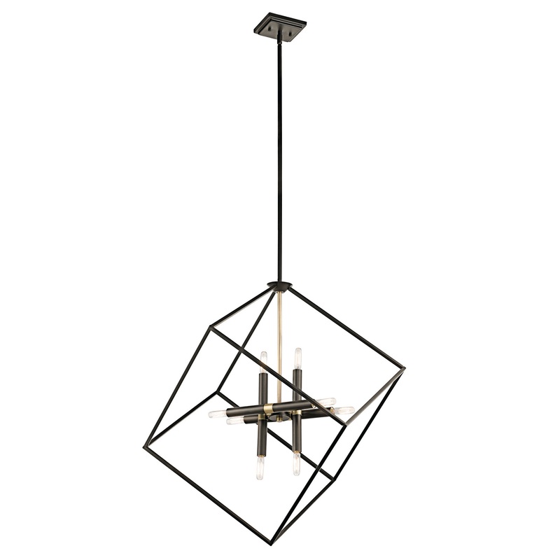 Kichler 42526OZ Eight Light Chandelier, Olde Bronze