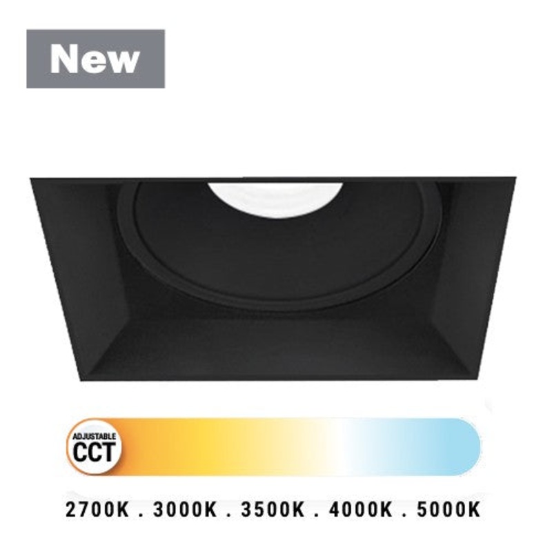 LED Downlight from the Midway Collection in Black Finish by Eurofase