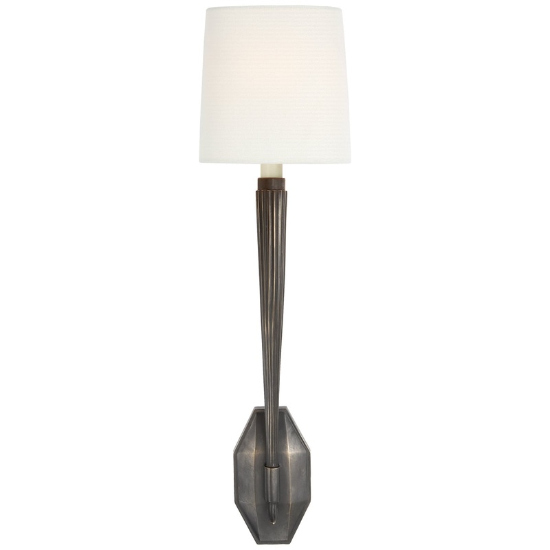One Light Wall Sconce from the Ruhlmann Collection in Bronze Finish by Visual Comfort Signature