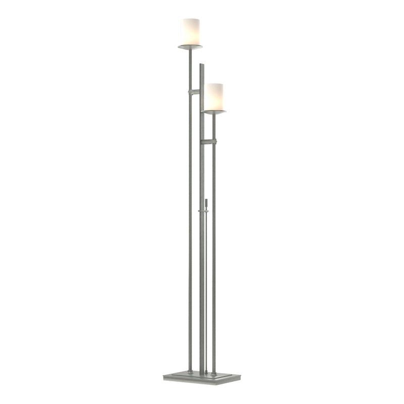 Rook Twin Floor Lamp Vintage Platinum