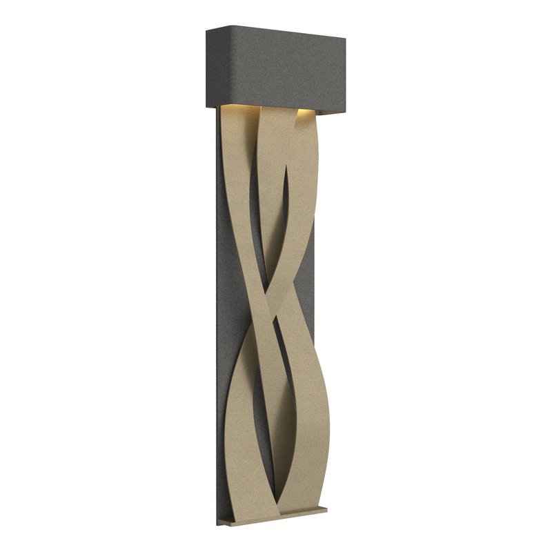 Tress Large LED Sconce Natural Iron Soft Gold