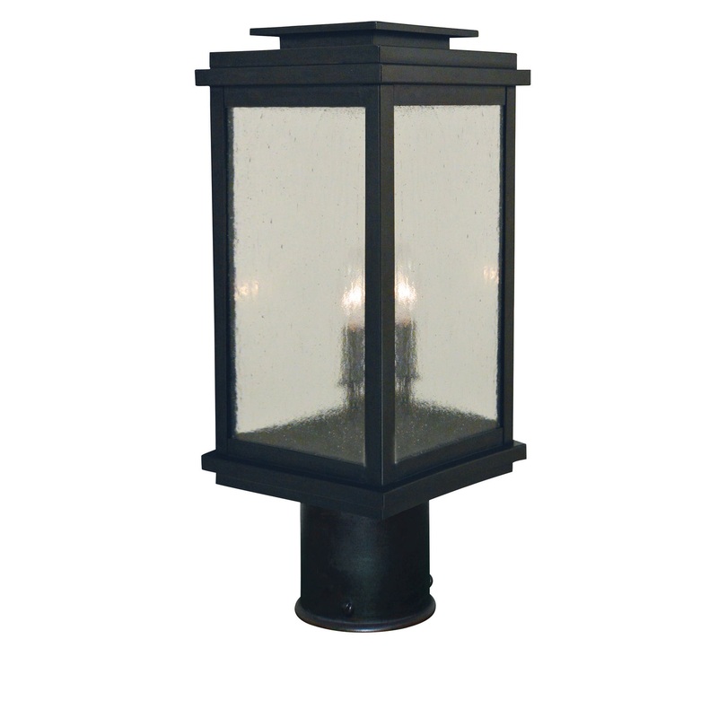 Arroyo BOP-8CS-BZ Bournemouth Two Light Post Mount Bronze