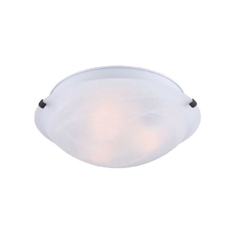 Canarm IFM1616BK 10 Series Three Light Flush Mount Black