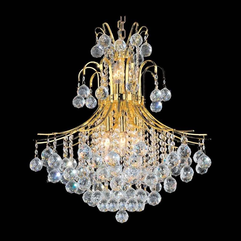 Essentials 10-Light Chandelier Gold