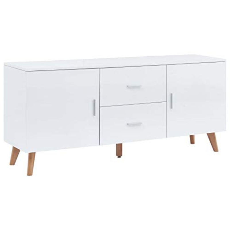 FAMIROSA Credenza Bianca 160x40x70 cm in MDF