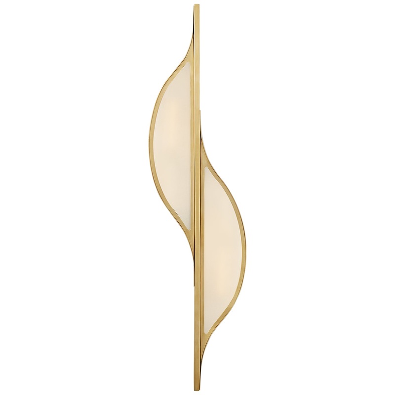 Two Light Wall Sconce from the Avant Collection in Antique-Burnished Brass Finish by Visual Comfort Signature