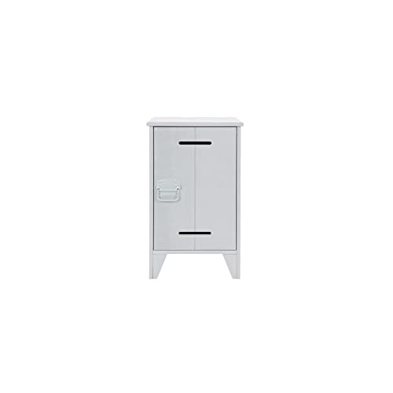Woood Kluis-Comodino, Legno, Grigio Cemento, 63.5 x 37 x 35 cm