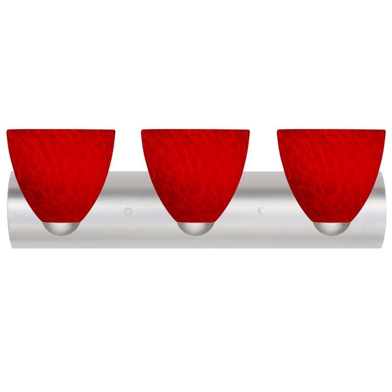 Besa 3WZ-7572RC-LED-SN Besa Sasha Vanity LED Wall Sconce Satin Nickel