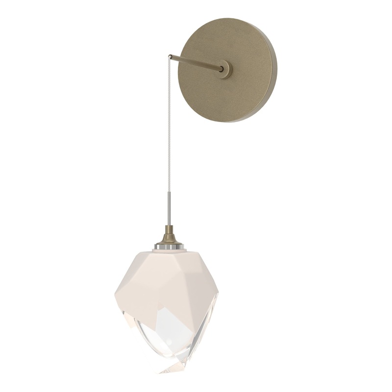 Chrysalis Small Low Voltage Sconce Soft Gold White Crystal (WP)