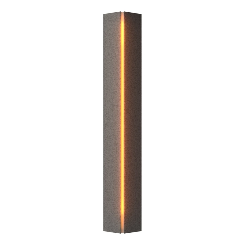 Gallery Small Sconce Natural Iron Amber Glass (FF)