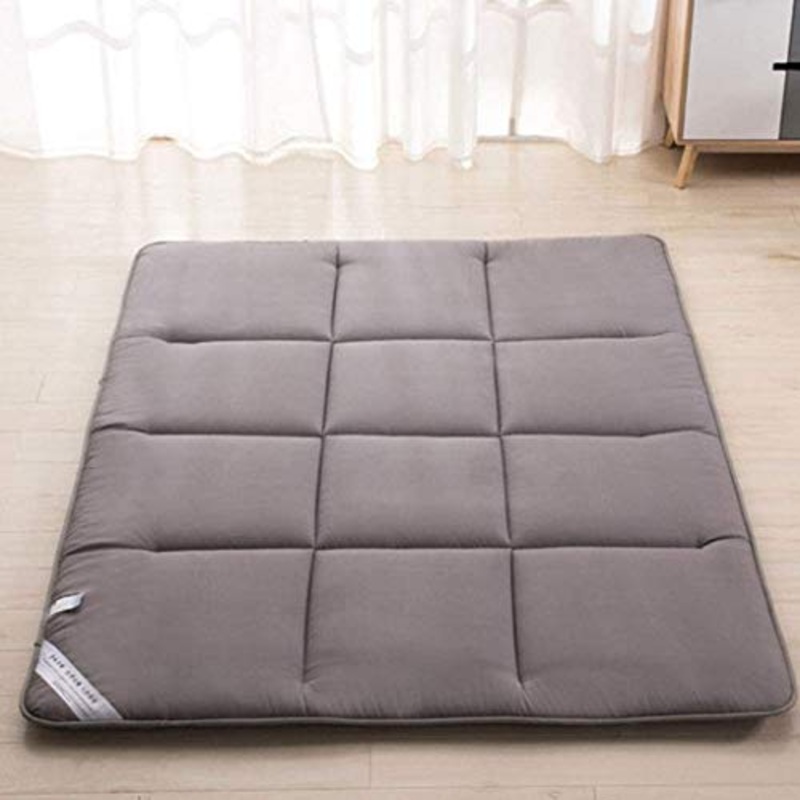 Huan Futon Giapponese, dormitorio Tatami Materasso Pieghevole Home Camping Yoga Mat-3 Colori facoltativi (Colore : Grigio, Size : 180x200cm(71x79inch))