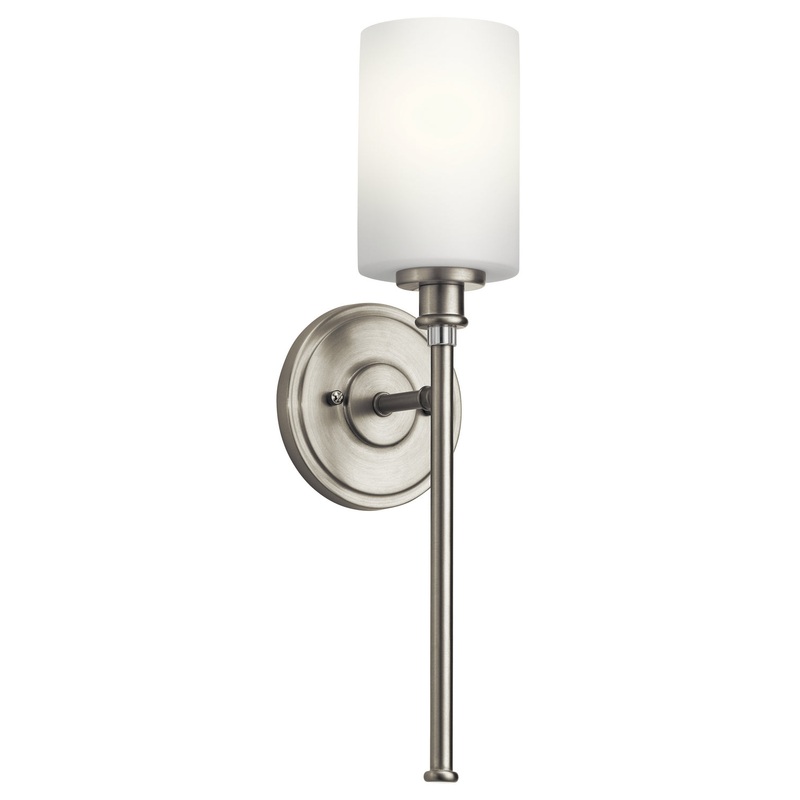 Kichler 45921NI One Light Wall Sconce, Brushed Nickel