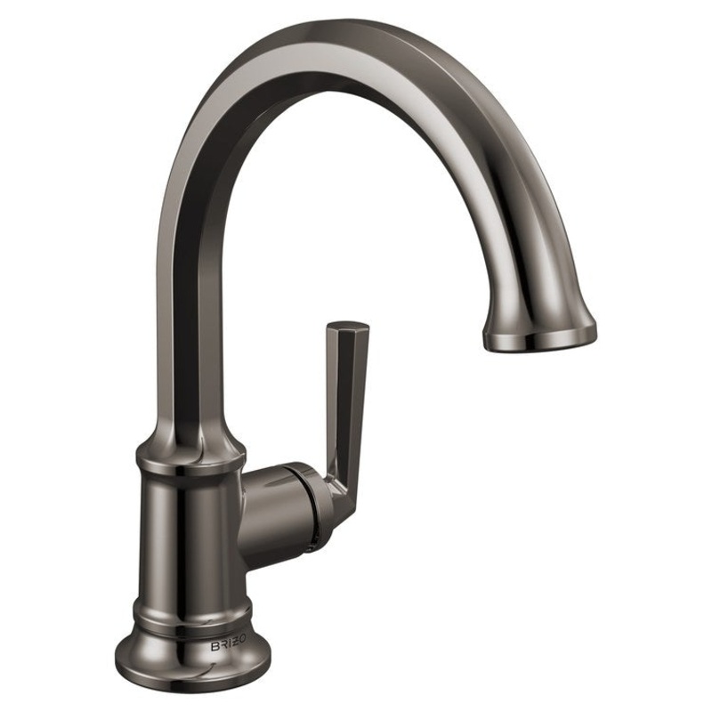 Lavatory Faucet Beauclere Deck Mount 1 Lever ADA WaterSense Brilliance Black Onyx 1.2 Gallons per Minute Less Drain 1 Hole