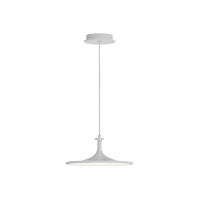 LED Pendant from the Issa Collection in Brushed Gold|Matte Black|White Finish by Alora