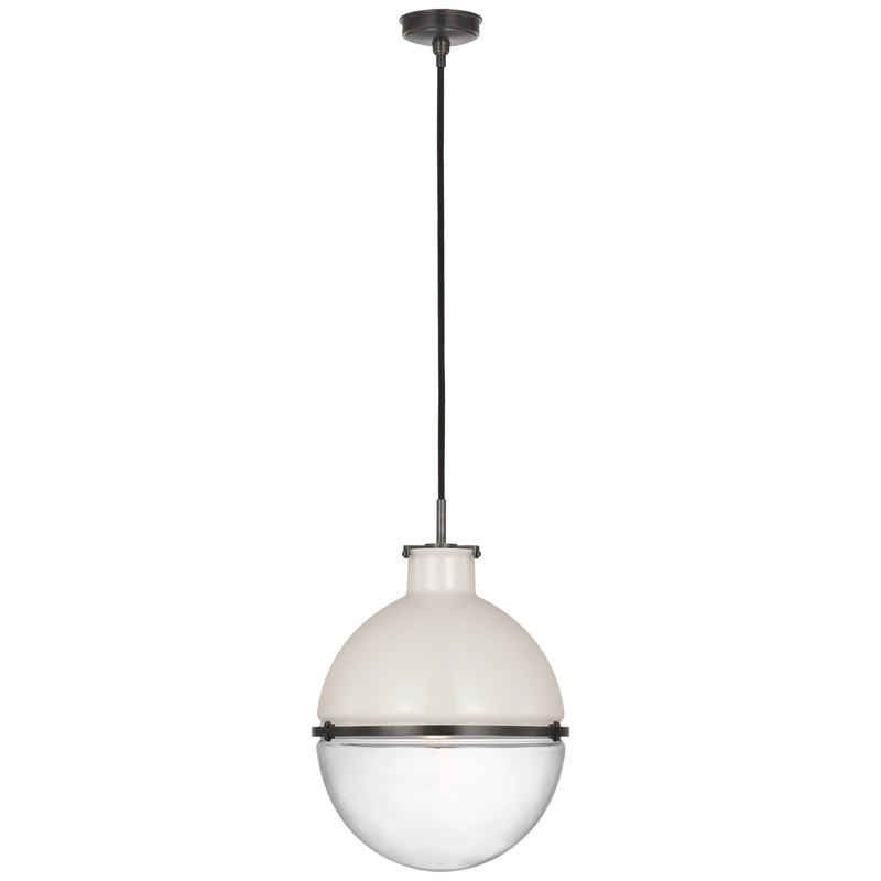 LED Pendant from the Maxey Collection in Bronze Finish by Visual Comfort Signature