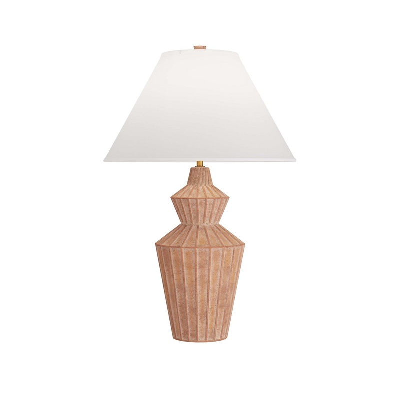 Arteriors PTS01-671 Wren One Light Table Lamp White Wash Terracotta
