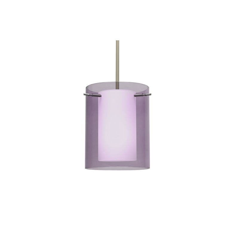 Besa 1TT-A00607-LED-SN Pahu One Light Pendant Satin Nickel