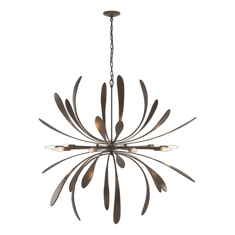 Dahlia Large Chandelier Bronze