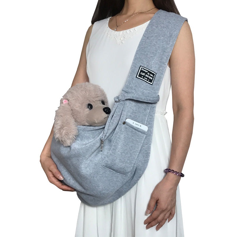 gery Pet Carrier Sling Bag for Small Dogs and Cats – Up to 15kg