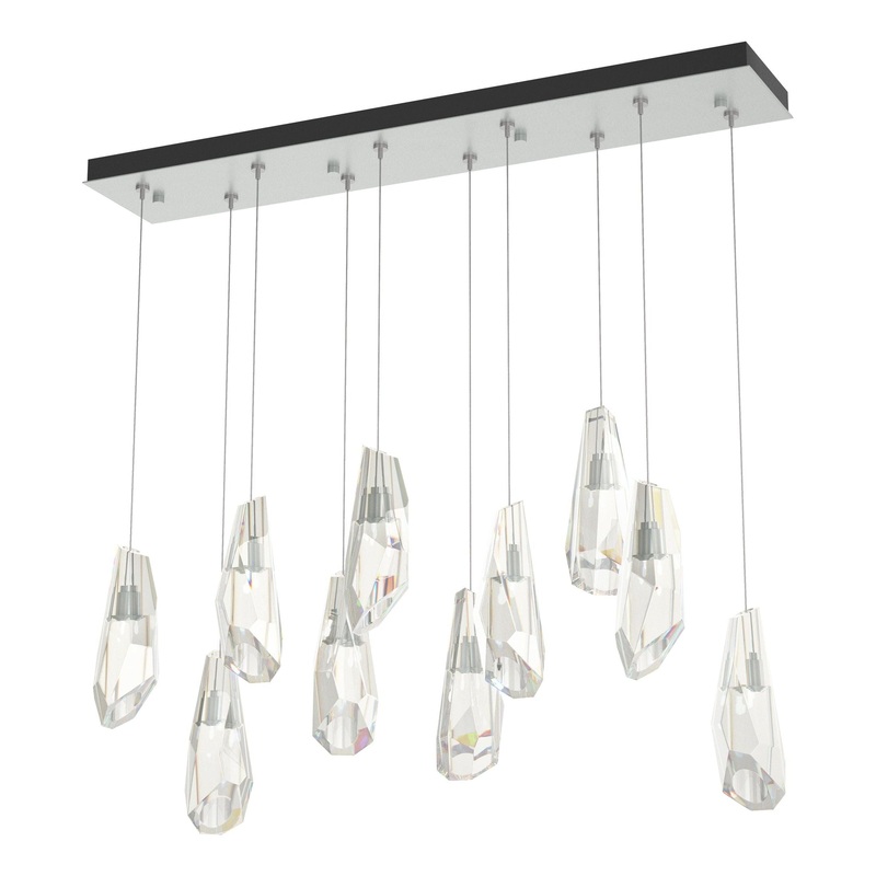 Luma 10-Light Large Crystal Pendant Vintage Platinum